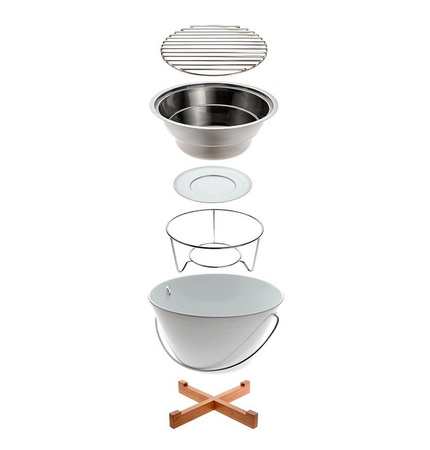 EVA SOLO white porcelain table grill
