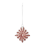 Candy Ornament, Red, Glass