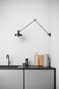 Lampa ścienna Grupa Arigato Long czarna