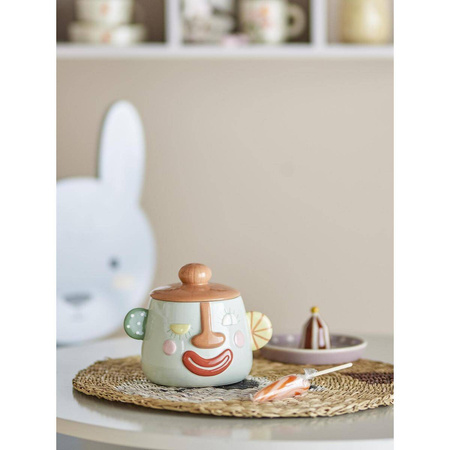 Sylvie Jar w/Lid, Grey, Stoneware