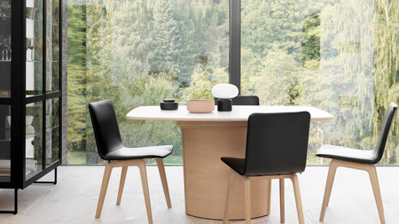 Dining table #116 SKOVBY natural black