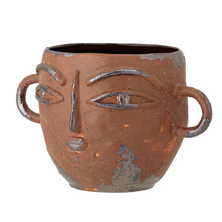 BLOOMINGVILLE LO brown flowerpot