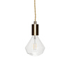 Lampa z żarówką Hűbsch mosiężna