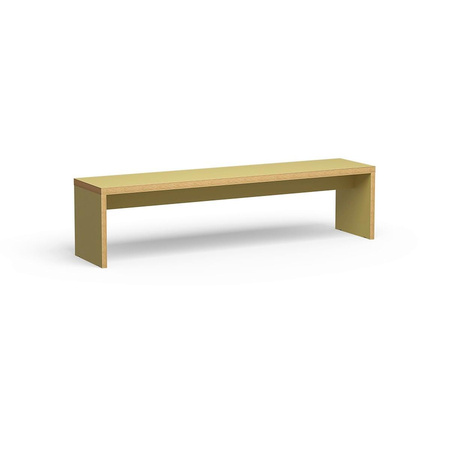 Ławka HKLIVING SIMPLY zielona rozmiar 180 cm