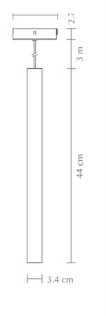 Lampa wisząca UMAGE CHIMES TALL brązowa