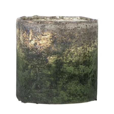 Janessa Votive, Green, Recycled Glass