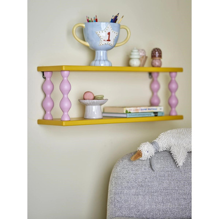 Bibiola Shelf, Yellow, MDF