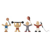 BLOOMINGVILLE ROSSAIO Wooden Circus People Red