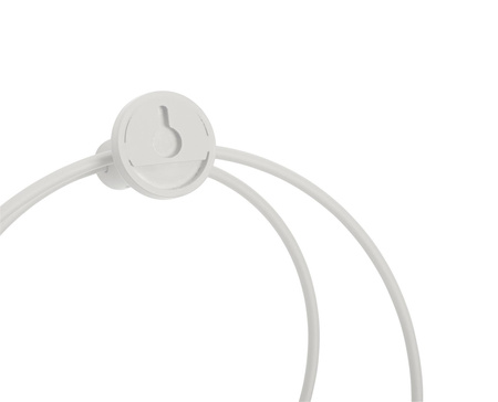 HÜBSCH LOOP towel holder grey