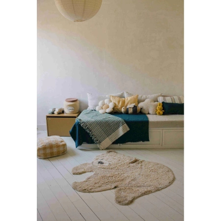 Dywan bawełniany Lorena Canals ANIMAL RUGS beżowy 122 x 120 cm