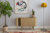 UMAGE TREASURES 2-door chest of drawers, oak, Viennese wickerwork