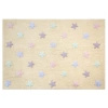 Dywan bawełniany Lorena Canals TRICOLOR STARS żółty 160 x 120 cm