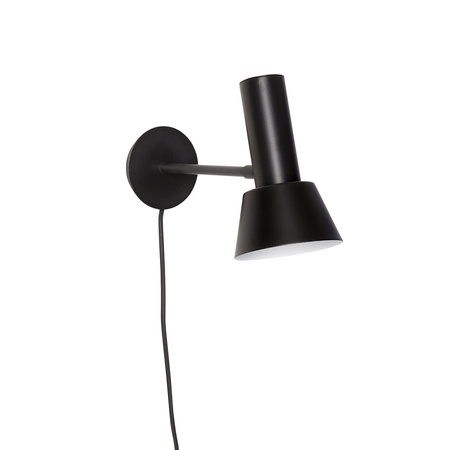 HÜBSCH TAP black wall lamp