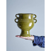 Raia Flowerpot, Green, Stoneware