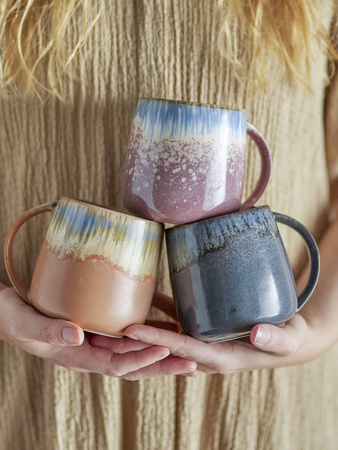 Cloe Mug, Blue, Stoneware