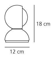 ARTEMIDE Eclisse table lamp, white