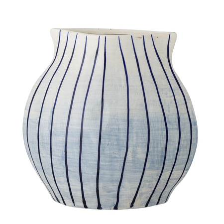 Esra Vase, Blue, Stoneware
