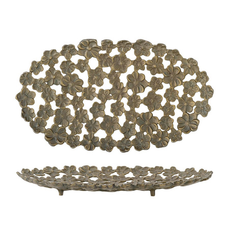 Micha Tray, Gold, Aluminum