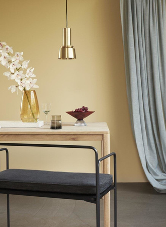 Ławka tapicerowana Hübsch SIMPLY czarna