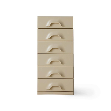 Chest of 6 drawers, cream