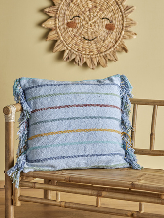 Poduszka Bloomingville FREY niebieska