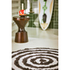 Round bath mat monochrome (80x80cm)
