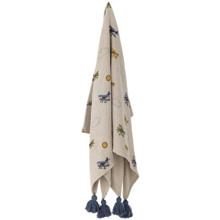Plane Throw, Nature, Recycled Cotton