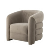 Joel Lounge Chair, Grey, Polyester