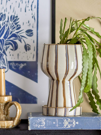 BLOOMINGVILLE AGNA brown flowerpot