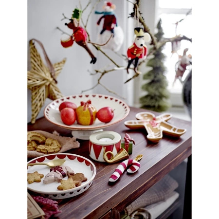 Velua Ornament, Red, Polyester