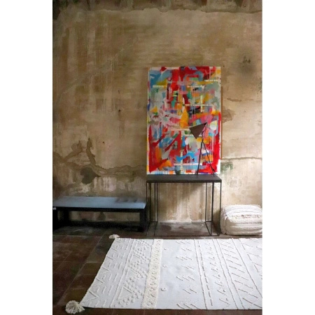 Dywan bawełniany Lorena Canals BEREBER STYLE  beżowy 160 x 120 cm