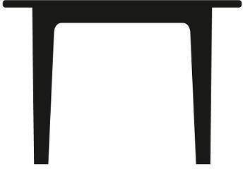 Dining table #111 SKOVBY natural black