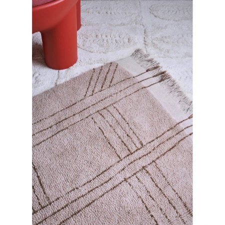 Dywan wełniany Lorena Canals SHUKA DUSTY PINK różowy 170 x 240 cm