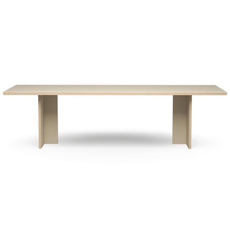 Dining table, cream, rectangular 280cm