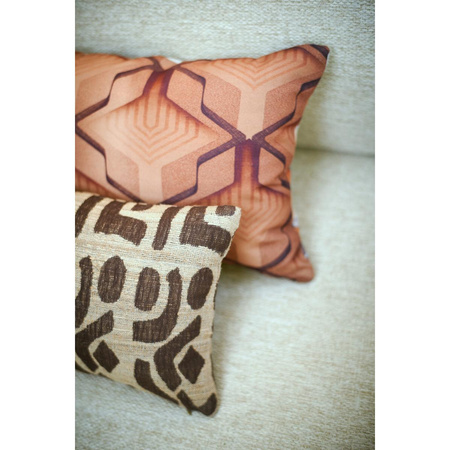 Poduszka hkliving RUSTIC brązowa rozmiar 40x25 cm