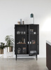 HÜBSCH EDGE double cabinet black