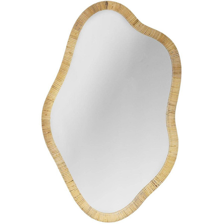 Ashlie Wall Mirror, Nature, Rattan