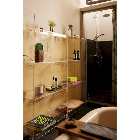 Acrylic cabinet: Standing panel 160cm, clear