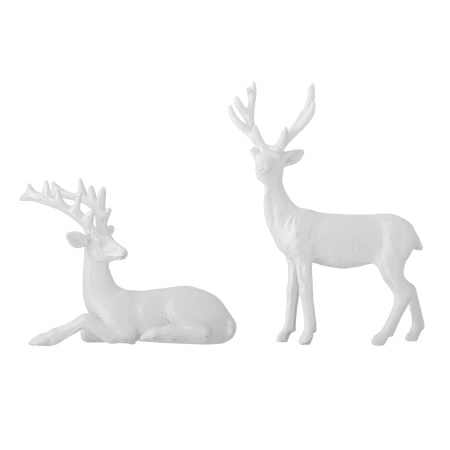 Pranzer Deco, White, Polyresin
