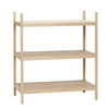 Standing shelf with 3 shelves HÜBSCH NATURE natural