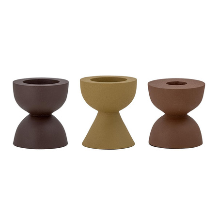 Ike Votive & Candle Holder, Brown, Aluminum