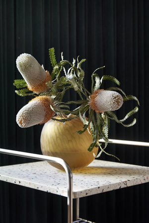 Wózek Hübsch WAVE srebrno biał