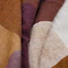 Vida check table cloth amber/burgundy (140x220cm)