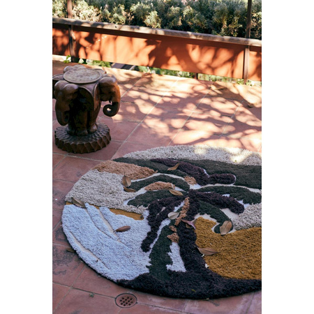 Okrągły dywan hkliving PALM BEACH wielokolorowy rozmiar 150x150 cm