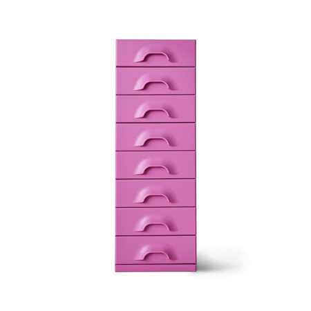 Chest of 8 drawers, urban pink