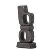 Sanah Candle Holder, Black, Cast Iron