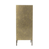 Saone Cabinet, Brass, Tempered glass