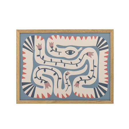 Ilustracja Z Ramą Bloomingville HEBI naturalny