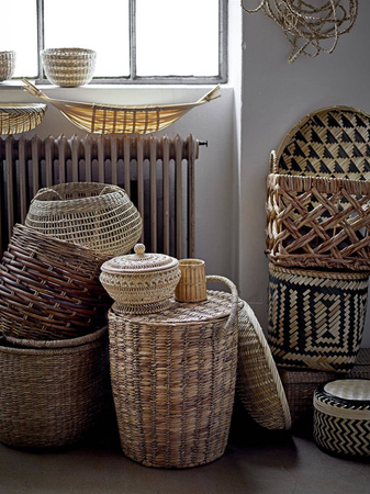 BLOOMINGVILLE NICO Basket, Set of 3 Natural