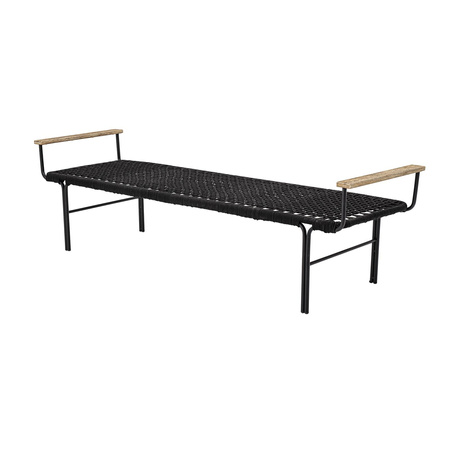 Mundo Bench, Black, Metal